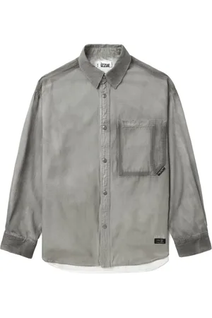 Izzue Camisa con eslogan bordado
