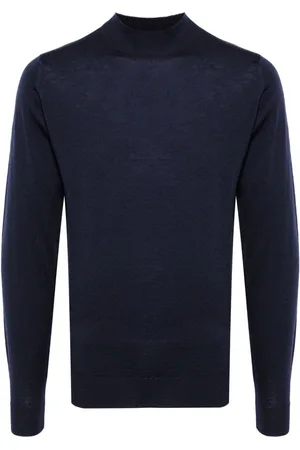 JOHN SMEDLEY Jersey de punto fino con cuello falso