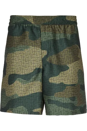 Balmain Bermudas con monograma estampado