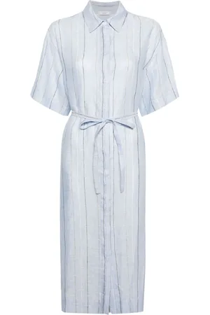 PESERICO SIGN Vestido camisero a rayas diplomáticas