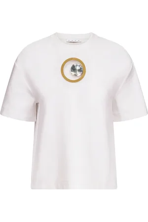 AREA Camiseta con detalles de cristal