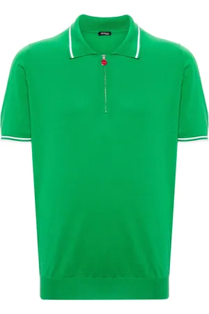 Kiton Polo con borde a rayas