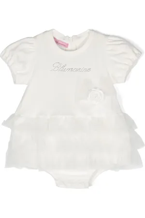 MISS BLUMARINE Body con apliques florales