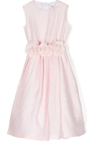 Il gufo Vestido sin mangas con apliques florales