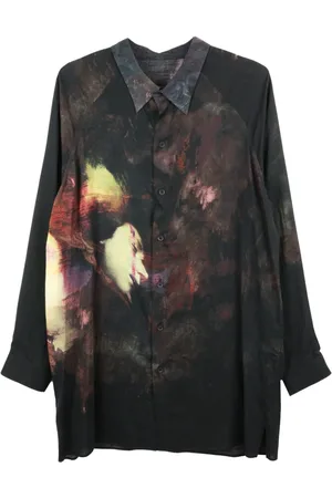 YOHJI YAMAMOTO Camisa con estampado abstracto