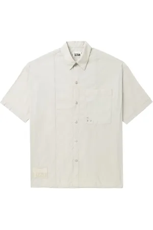 Izzue Camisa a paneles con aplique del logo