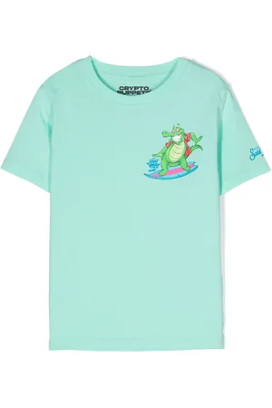 MC2 SAINT BARTH Camiseta con estampado de cocodrilo de MC2 Sainth Barth x Crypto Puppets®