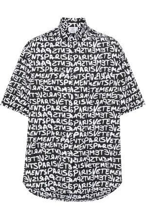 Vetements Camisa con logo estampado