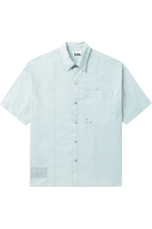 Izzue Camisa a paneles con aplique del logo