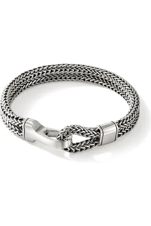 John Hardy Pulsera en plata de ley con cadena de espiga