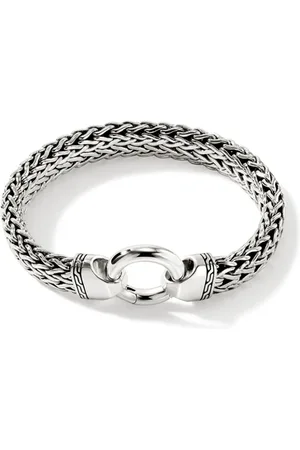 John Hardy Pulsera en plata de ley con cadena de espiga