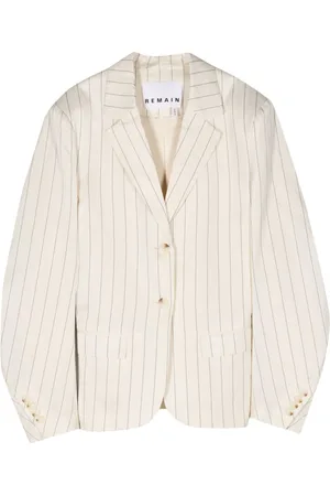 REMAIN Blazer Drapy a rayas diplomáticas