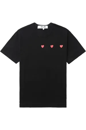 Comme des Garçons Camiseta Triple Hearts