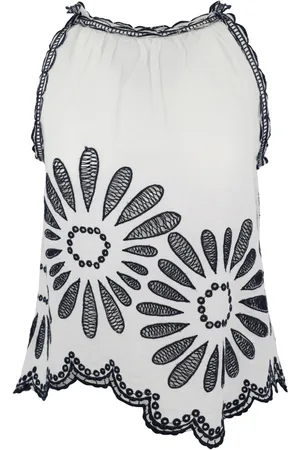 ULLA JOHNSON Top Julie bordado