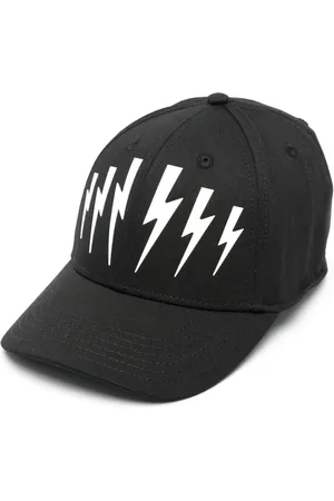 Neil Barrett Gorra con estampado Thunderbolt