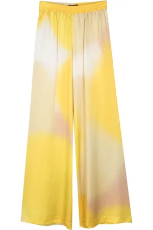 GIANLUCA CAPANNOLO Pantalones anchos de seda