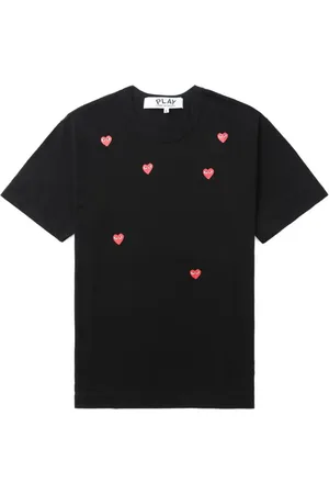 Comme des Garçons Camiseta Scattered Hearts