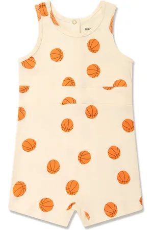 Mini Rodini Pelele con estampado de baloncesto