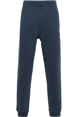 Maison Kitsuné Pantalones de chándal con parche del logo