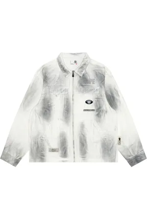A Bathing Ape Chaqueta vaquera con aplique del logo
