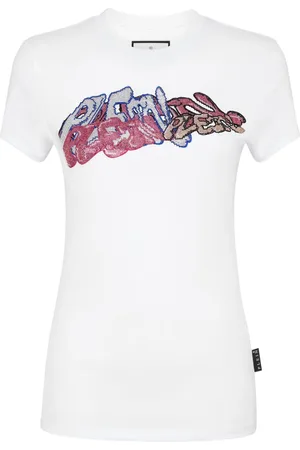 Philipp Plein Camiseta con logo en grafiti