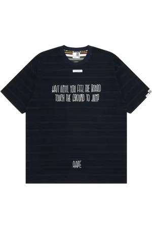 A Bathing Ape Camiseta con eslogan bordado