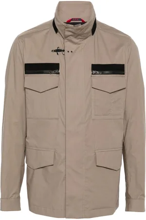 FAY Chaqueta estilo militar con múltiples bolsillos
