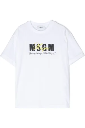 Msgm Camiseta con logo estampado