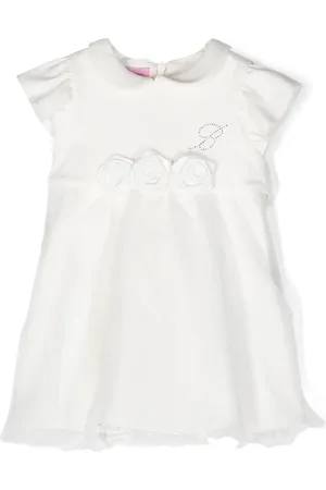 MISS BLUMARINE Vestido con logo de strass