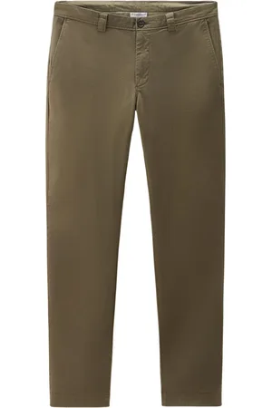 Woolrich Pantalones chinos con logo bordado