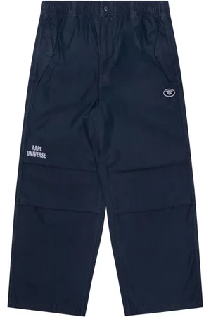 A Bathing Ape Pantalones cargo rectos con logo bordado