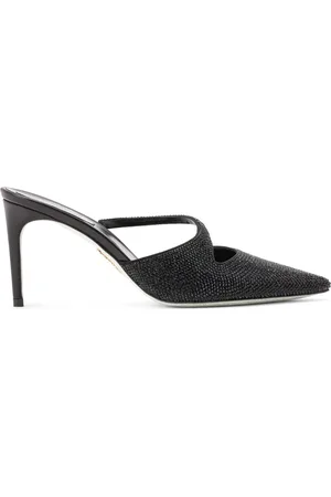 RENE CAOVILLA Mules con detalles de cristal