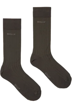 Bally Calcetines con logo en intarsia