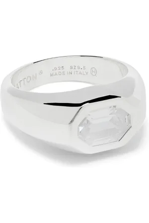 Hatton Labs Anillo de sello con esmeralda
