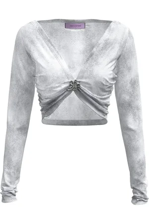 MACCAPANI Top Angela con detalle de broche