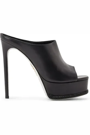 RENE CAOVILLA Mules con detalles de cristal