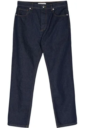 Maison Kitsuné Pantalones rectos de talle medio