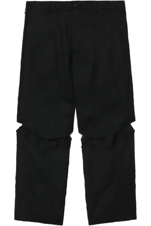 Comme des Garçons Pantalones capri con aberturas