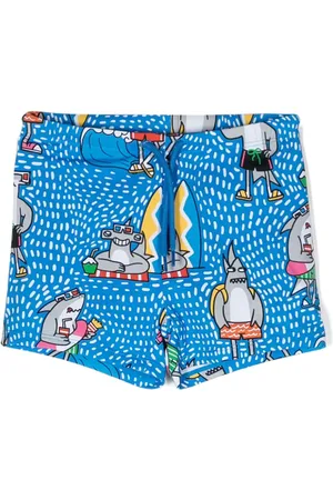 Stella McCartney Bañador con estampado de tiburones
