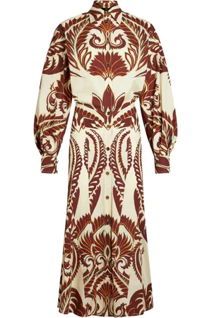 Etro Vestido camisero con motivo gráfico