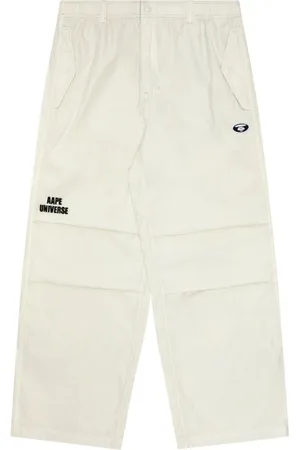 A Bathing Ape Pantalones con logo bordado