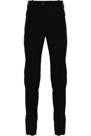 MASNADA Pantalones ajustados con costuras en contraste