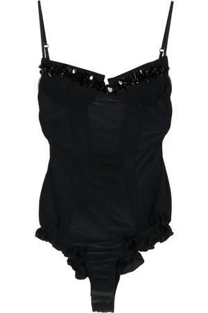 Shushu/Tong Body estilo bustier con cuentas