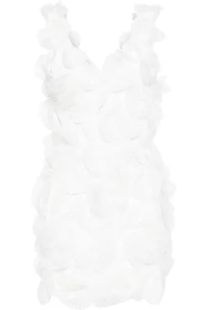 Cynthia Rowley Vestido corto con aplique de encaje