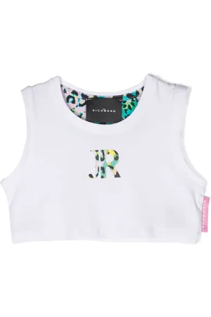 John Richmond Top corto con logo estampado