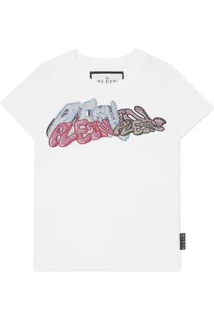 Philipp Plein Camiseta con apliques de cristal