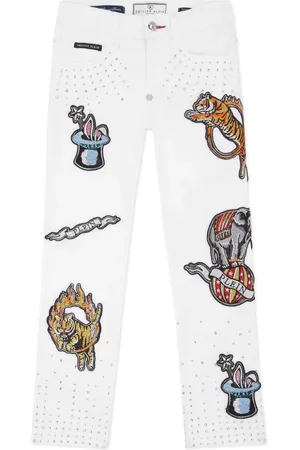 Philipp Plein Vaqueros con aplique de circo