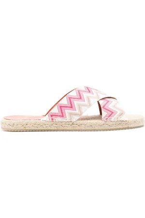 Missoni Alpargatas abiertas con motivo en zigzag