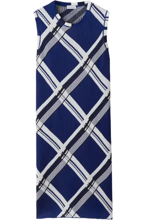 Burberry Vestido a cuadros estampados