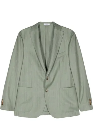 Boglioli Blazer con motivo de espiga